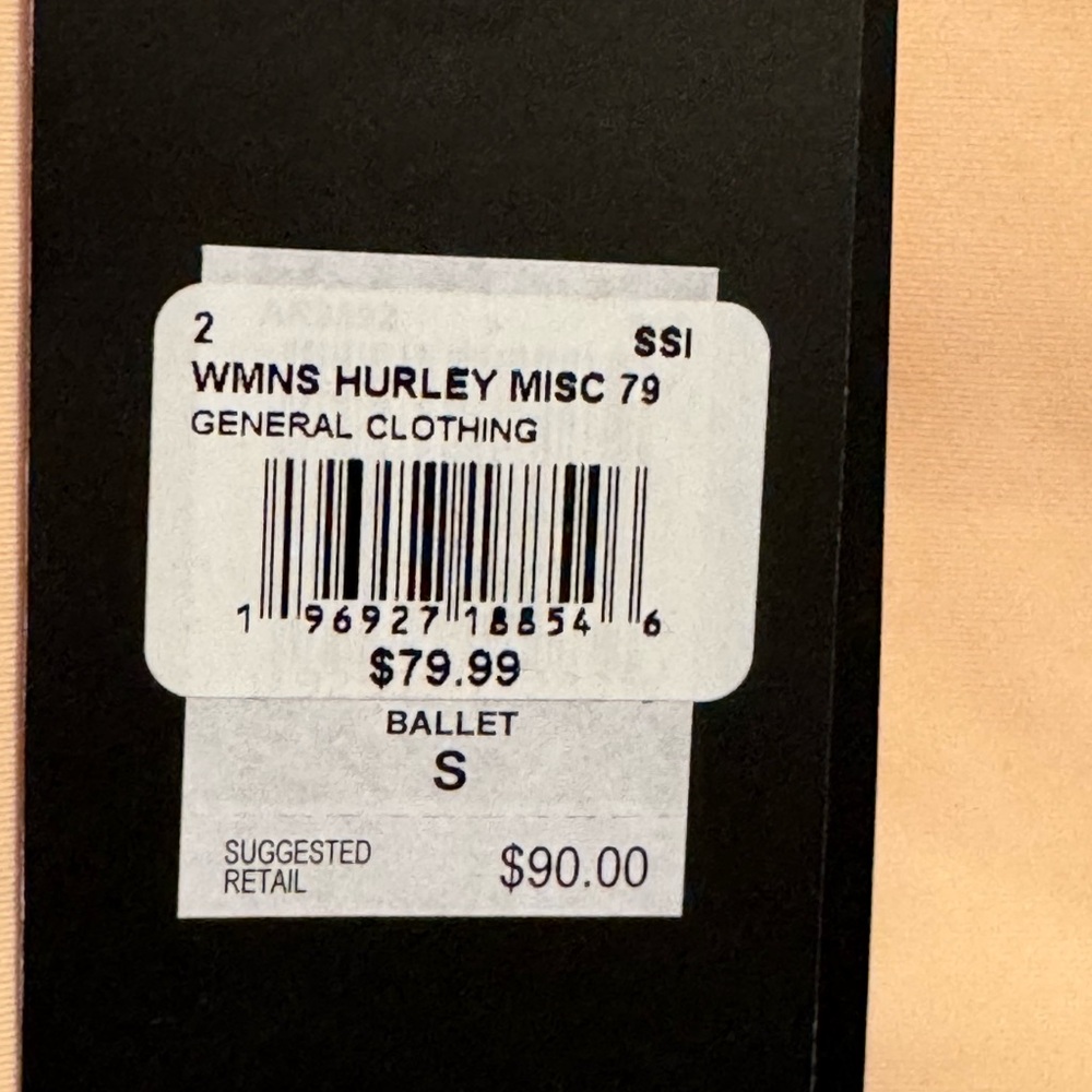 Hurley Two-Tone Peach and Mint Long-Sleeve One-Piece Swimsuit - Picture 3 of 6